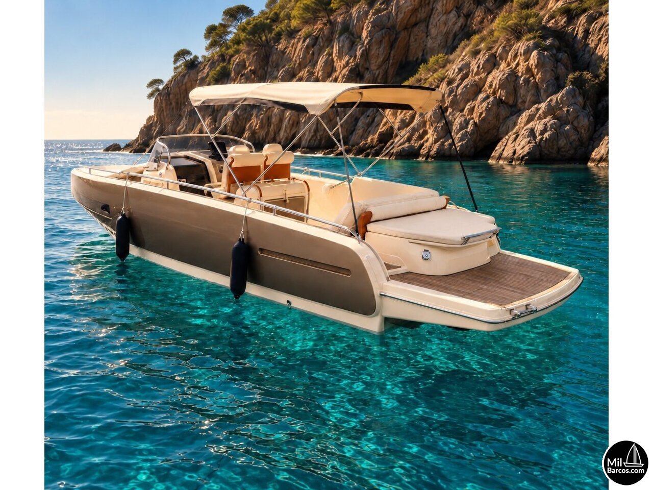 Lancha Invictus GT280 Bluewater de alquiler con patrón en Port d'Aro
