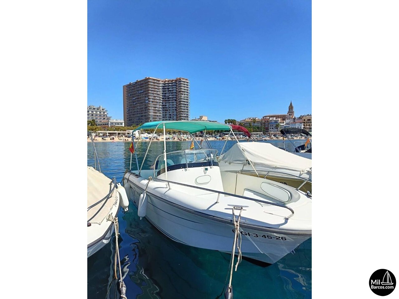 Lancha Ocqueteau Olympio 630 Rolamont de alquiler con patrón en Palamós